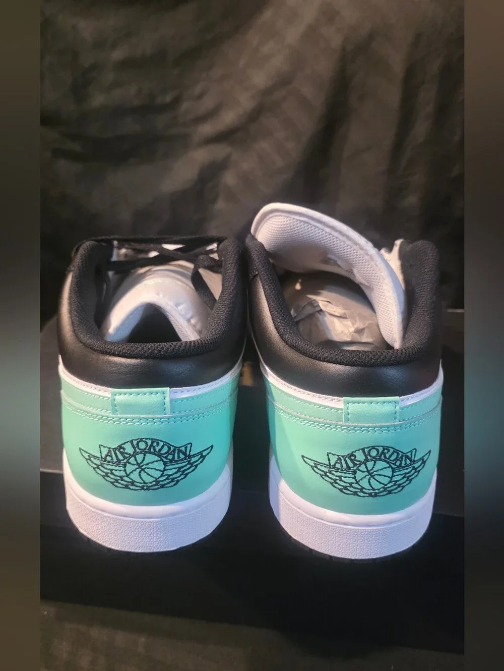 Nike Air Jordan 1 Low Sneakers Green Glow 553558-131 Men Size 13 New With Box